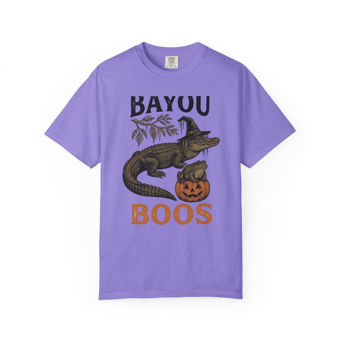 Alligator Frog Pumpkin T-Shirt Halloween Animal Gift Women Vintage T-Shirt Toad T-Shirt Horror Fan Retro T-Shirt Creature