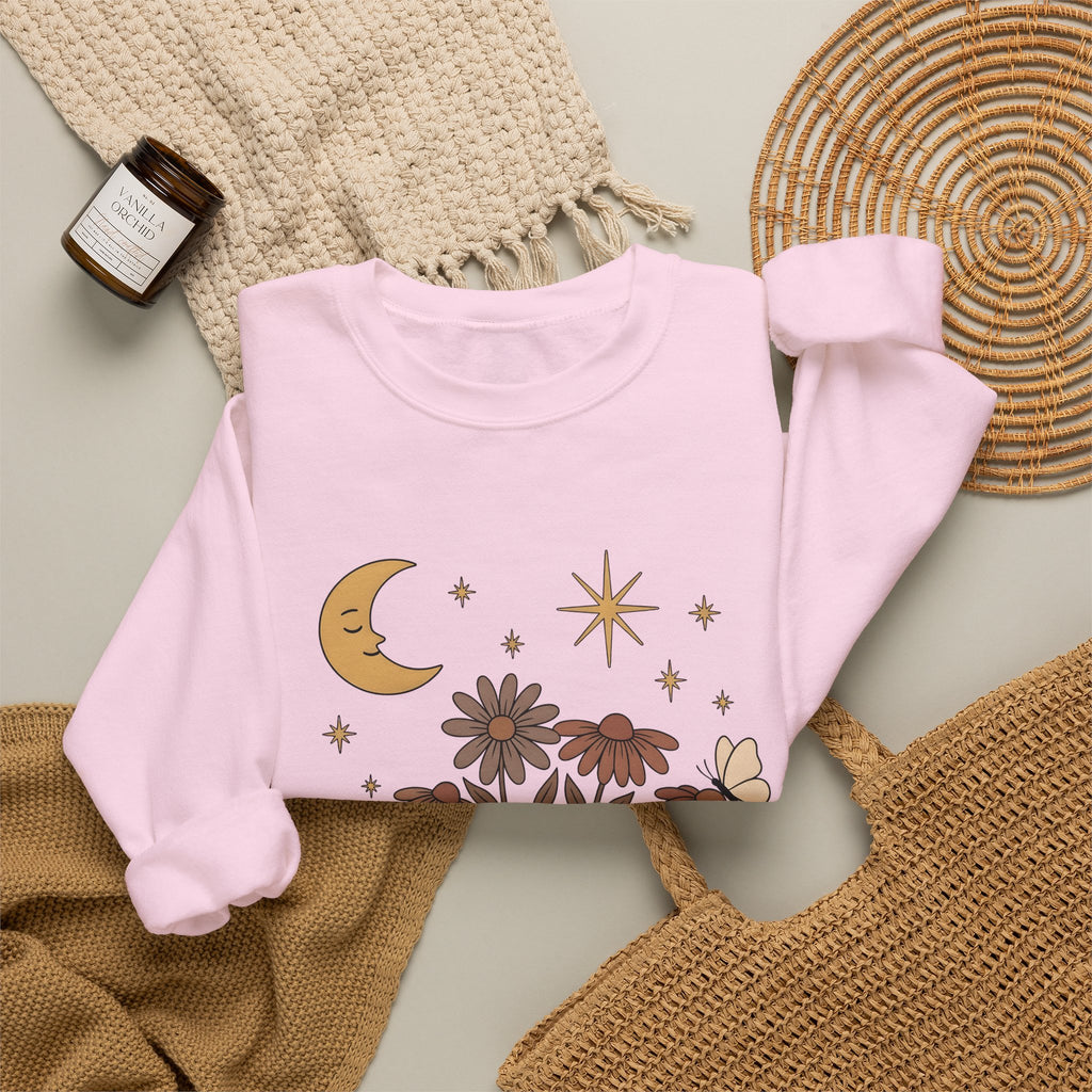 Sleeping Cow Sweatshirt Cowgirl Western Gift Women Boho Sweatshirt Cow Sweatshirt Rancher Fan Hippie Sweatshirt Rodeo Graphic Vintage Wildflowers Sweatshirt