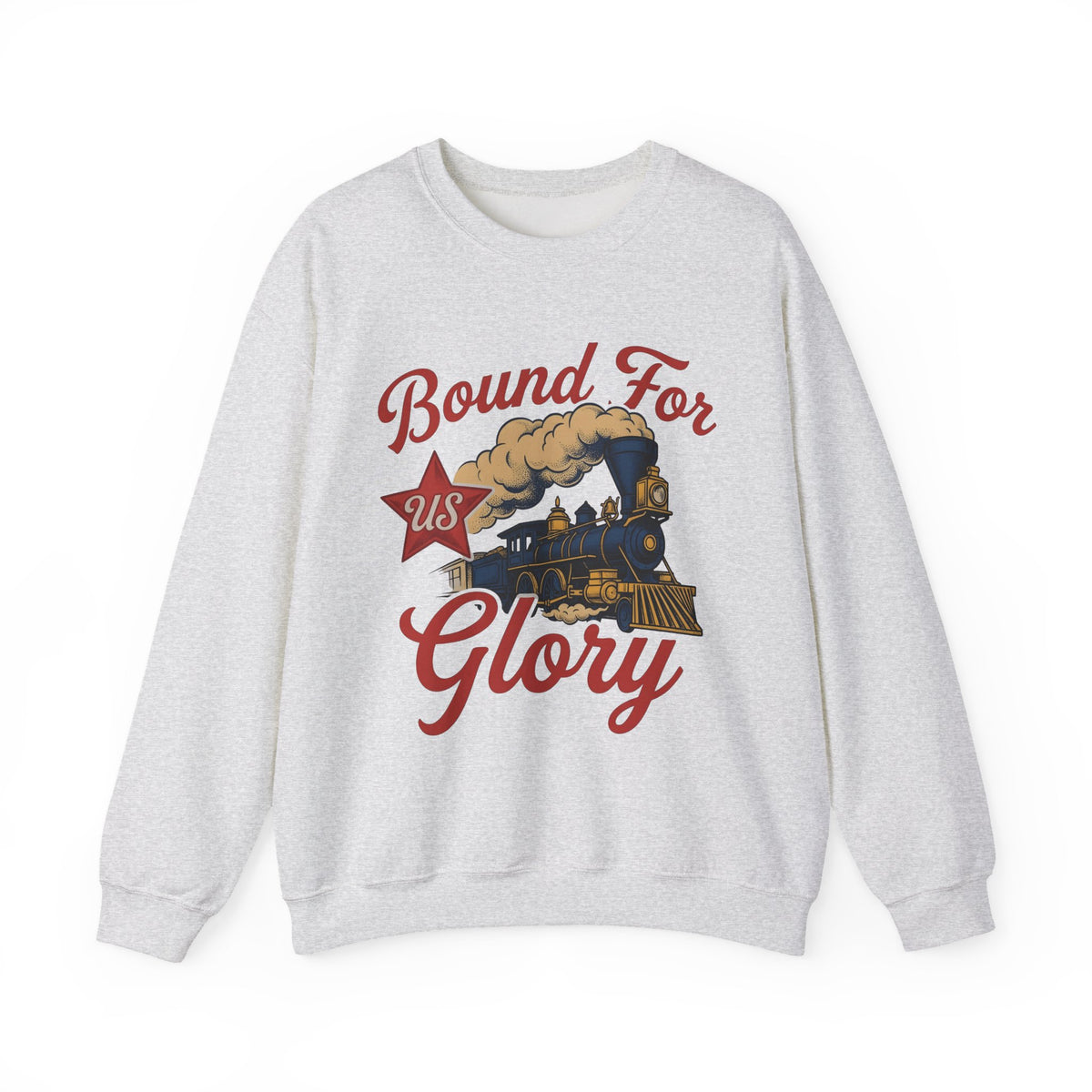 Locomotive Sweatshirt America Flag Gift Women Antique Sweatshirt Train Sweatshirt Patriot Fan Vintage Sweatshirt Banner Graphic Old School Spark Sweatshirt