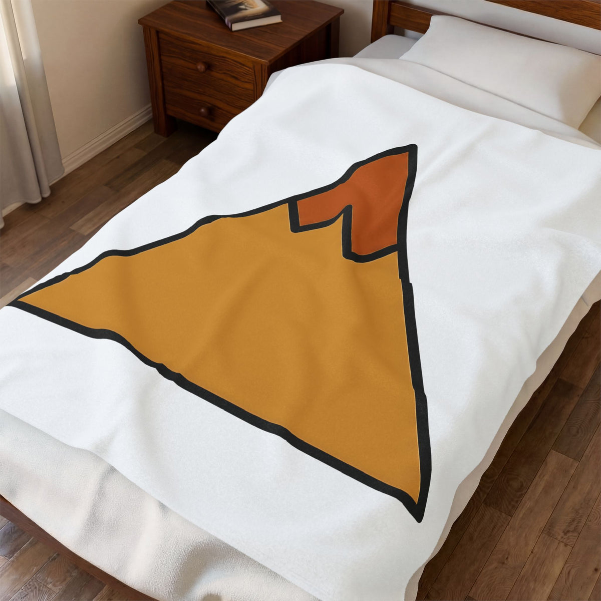 Mountain Nature Outdoors Gift Minimalist Peak Wilderness Enthusiast Simple Adventure Blanket