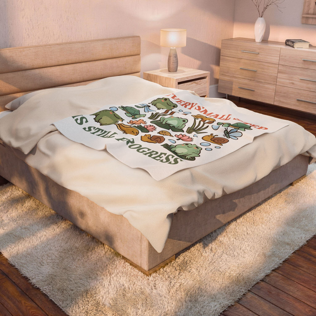 Frog Turtle Snail Blanket Motivation Nature Gift Women Cartoon Blanket Amphibian Blanket Inspirational Enthusiast Comic Blanket Environmental