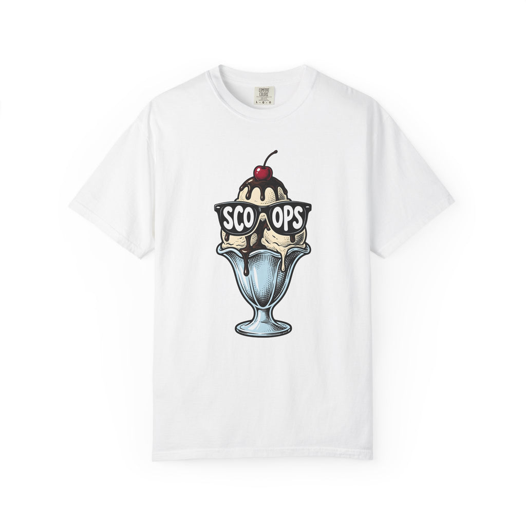 Ice Cream Cone T-Shirt Desserts Cuisine Gift Women Comic T-Shirt Ice Cream T-Shirt Sweets Fan Cartoon T-Shirt Food Graphic Vintage Shades T-Shirt