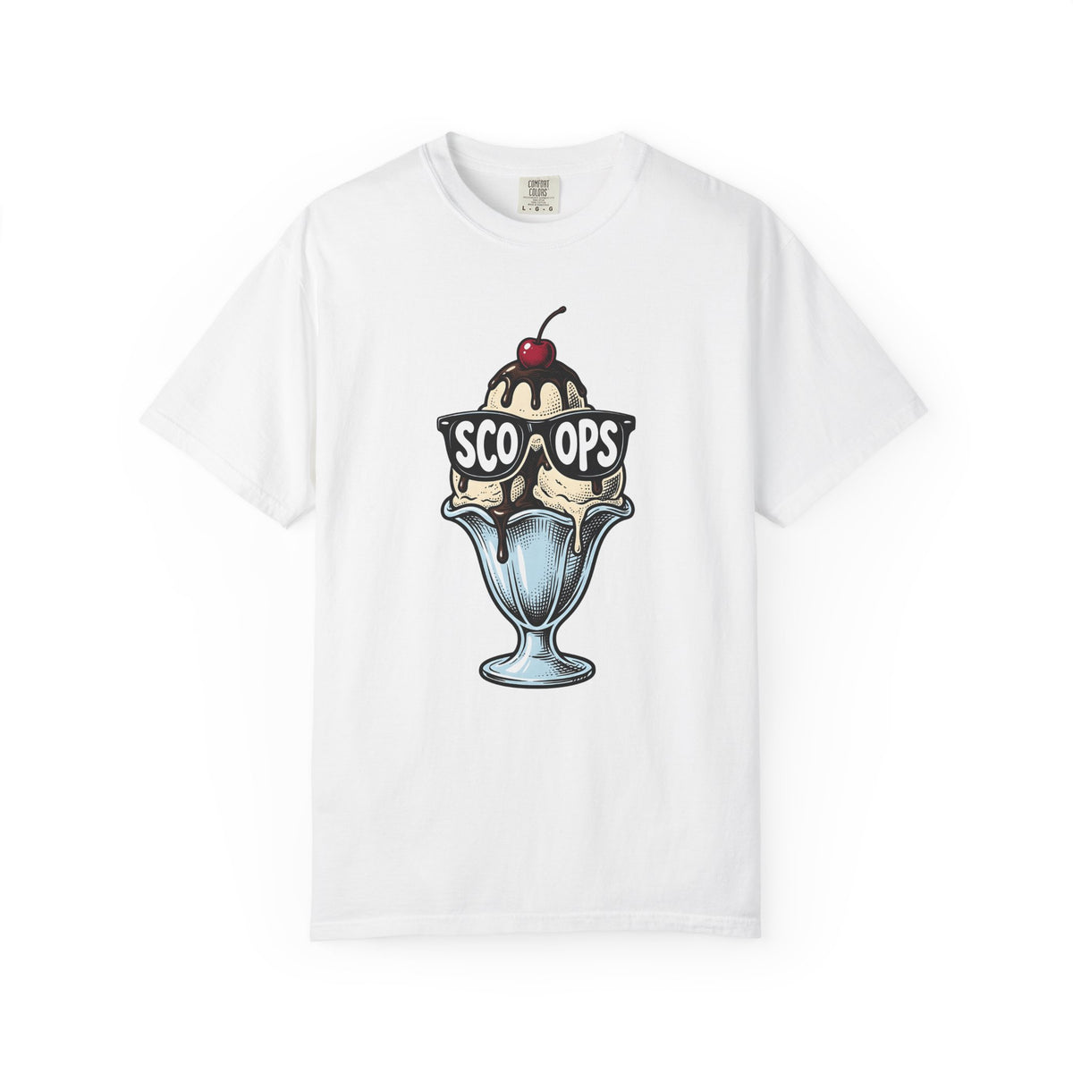 Ice Cream Cone T-Shirt Desserts Cuisine Gift Women Comic T-Shirt Ice Cream T-Shirt Sweets Fan Cartoon T-Shirt Food Graphic Vintage Shades T-Shirt