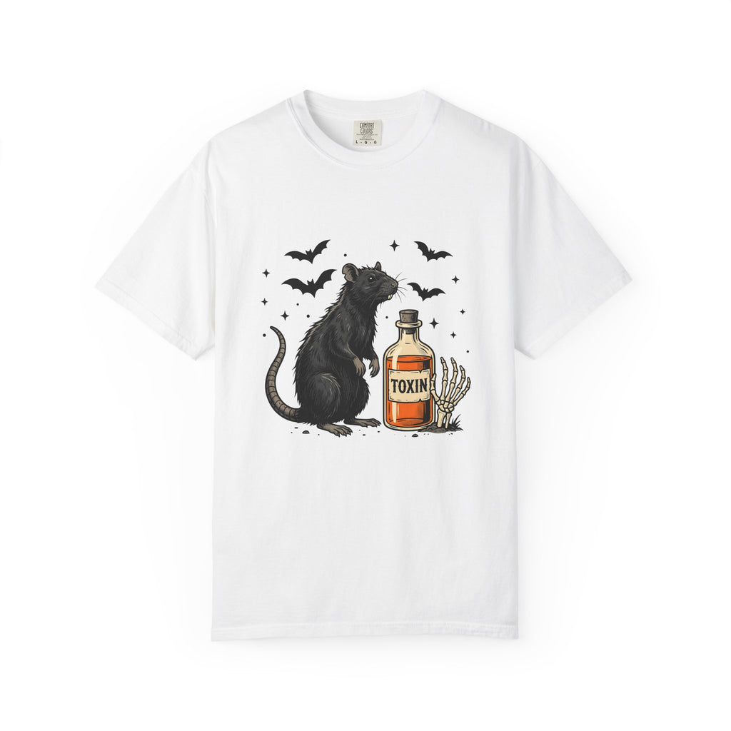 Rodent Brew T-Shirt Halloween Horror Gift Women Hand Drawn T-Shirt Mouse Brew T-Shirt Horror Fan Illustrated Graphic T-Shirt Macabre Skeletal Hand