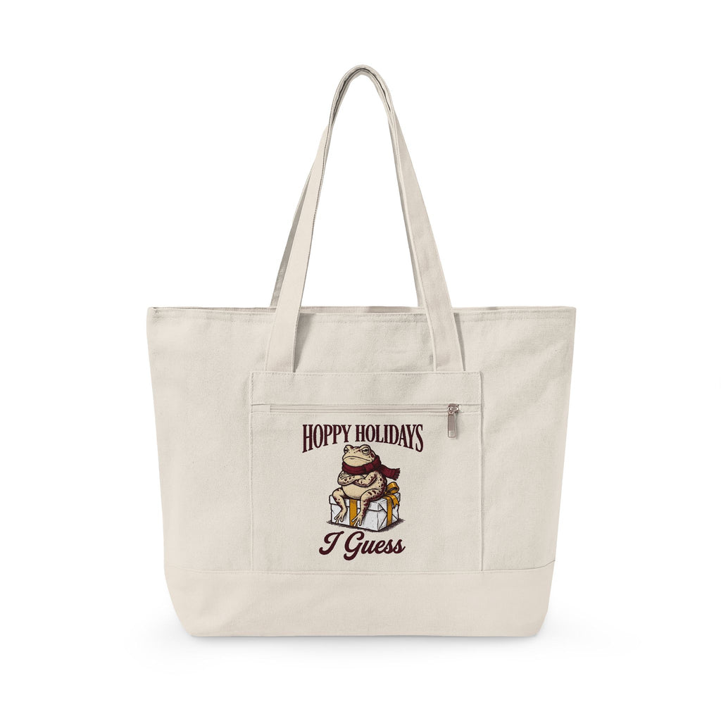 Frog Keepsake Tote Bag Christmas Critters Gift Women Traditional Tote Bag Toad Tote Bag Xmas Fan Hand Drawn Tote Bag Creature Graphic Outline Muffler