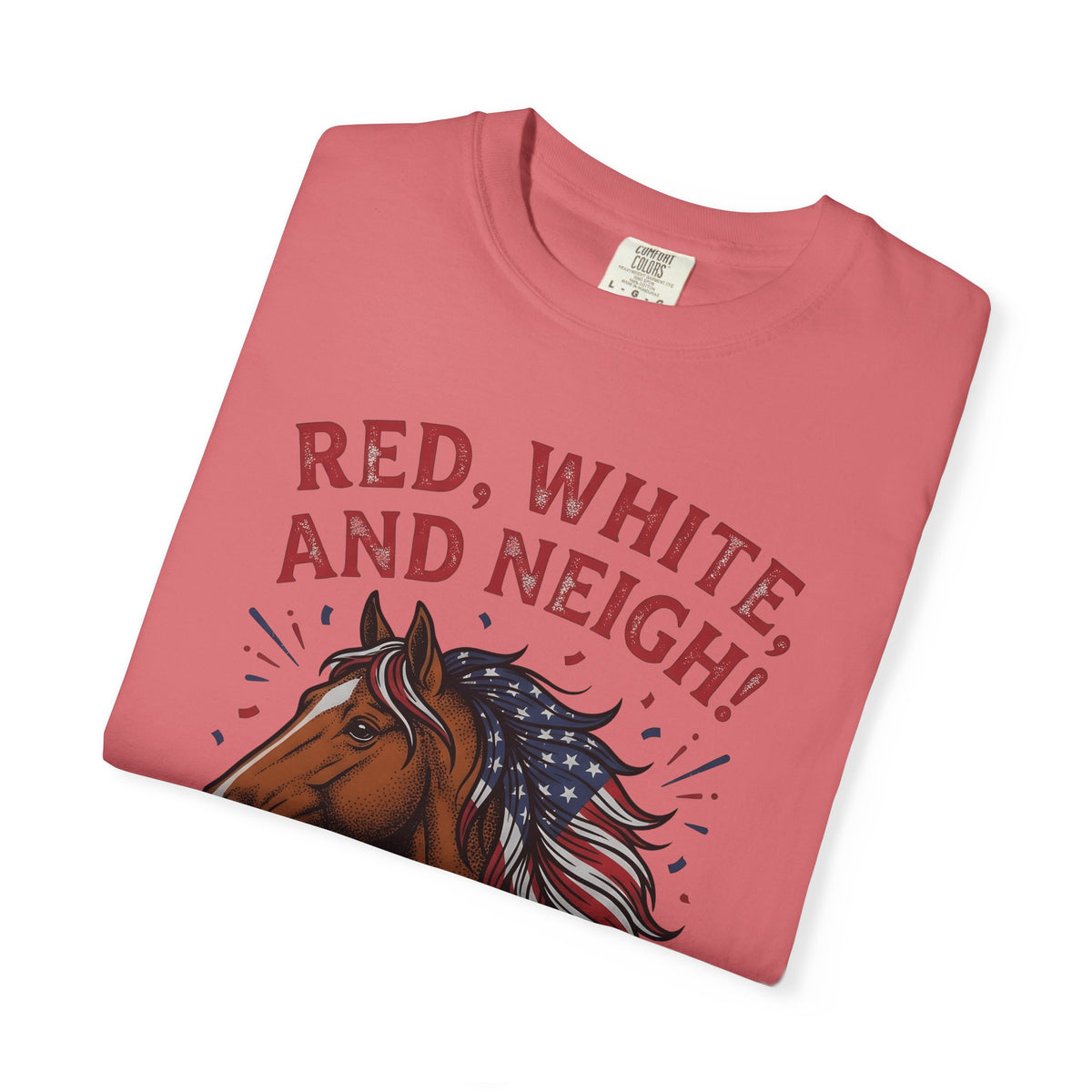 American Horse T-Shirt 4th Of July Wildlife Gift Women Retro T-Shirt Mustang T-Shirt Independence Fan Vintage T-Shirt Animal Graphic Sketch