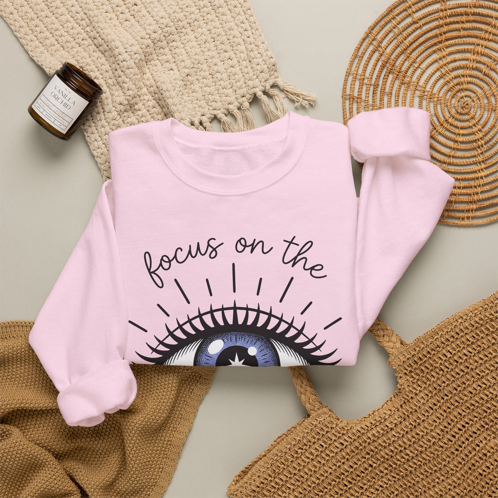 Enchanted Eye Sweatshirt Boho Chic Mindfulness Gift Women Cartoon Sweatshirt Mystic Sweatshirt Hippie Fan Comix Sweatshirt Meditation Graphic Sleek Glow Sweatshirt