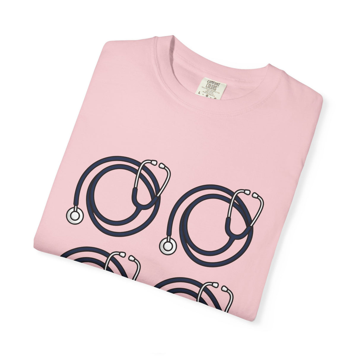 Stethoscope Print T-Shirt Nurses Medical Gift Women Simple T-Shirt Medical Device T-Shirt Nurse Practitioner Enthusiast Minimalist T-Shirt Clinical