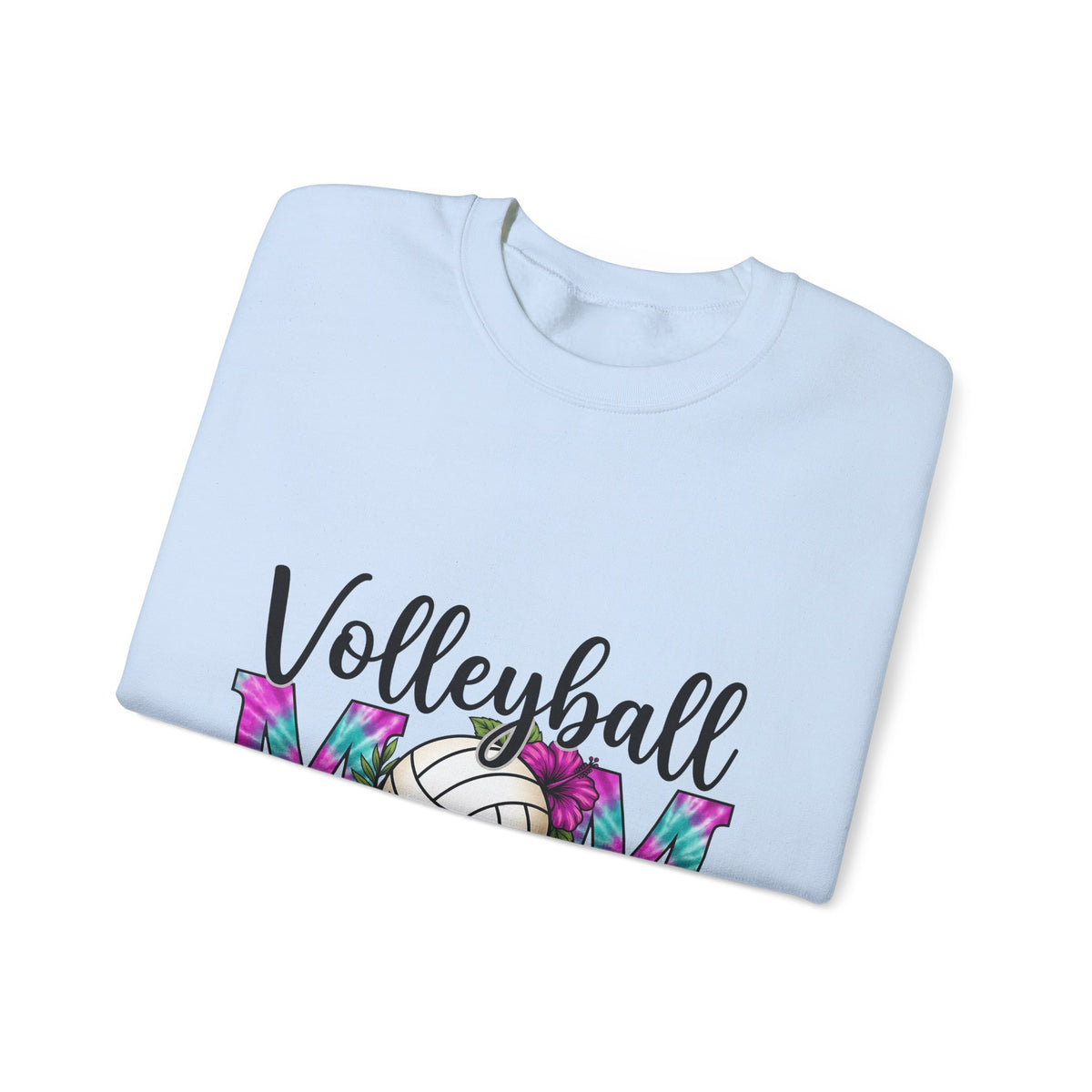 Volleyball Floral Sweatshirt Volleyball Mom Sports Gift Women Tie Dye Sweatshirt Volleyball Sweatshirt Volleyball Enthusiast Batik Sweatshirt Athletic Graphic