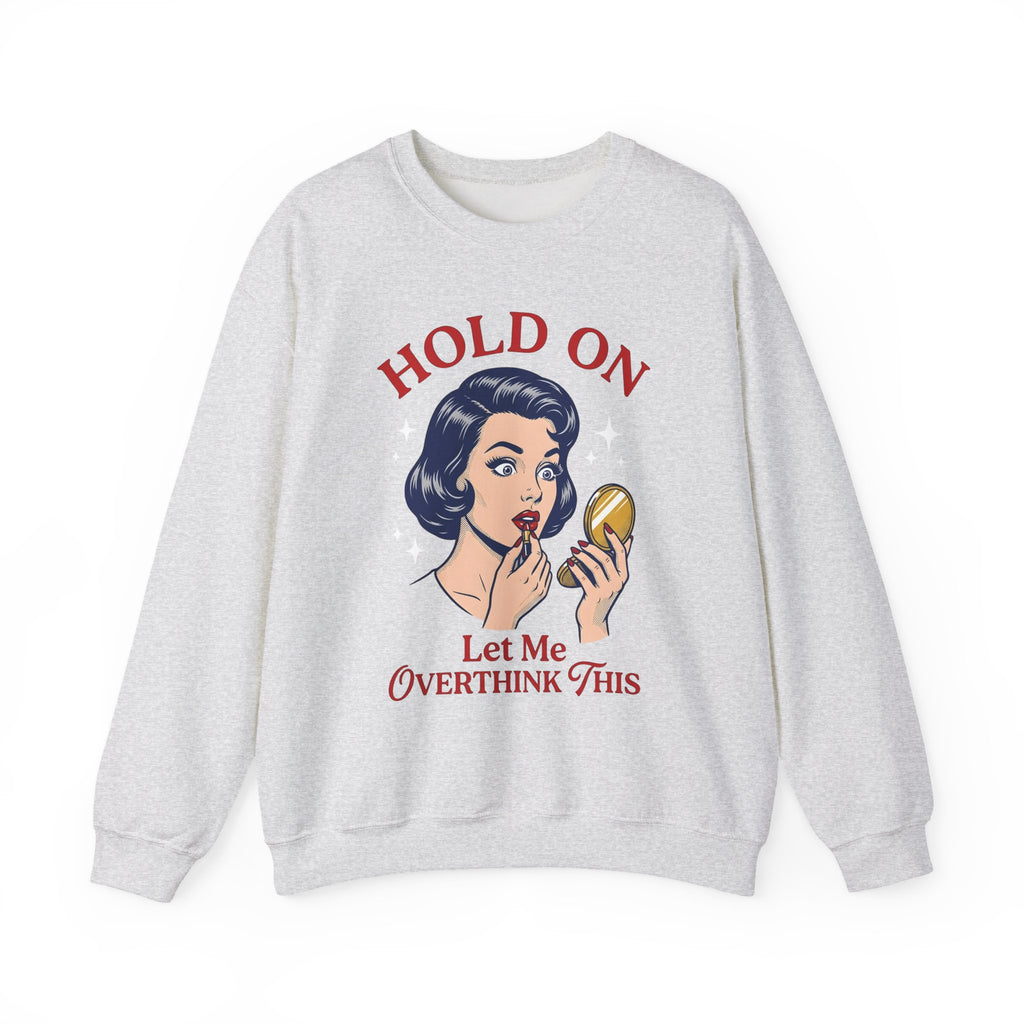 Vintage Woman Mirror Funny Humor Gift Retro Antique Lady Comedy Fan Vintage Pop Sweatshirt