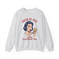 Vintage Woman Mirror Funny Humor Gift Retro Antique Lady Comedy Fan Vintage Pop Sweatshirt