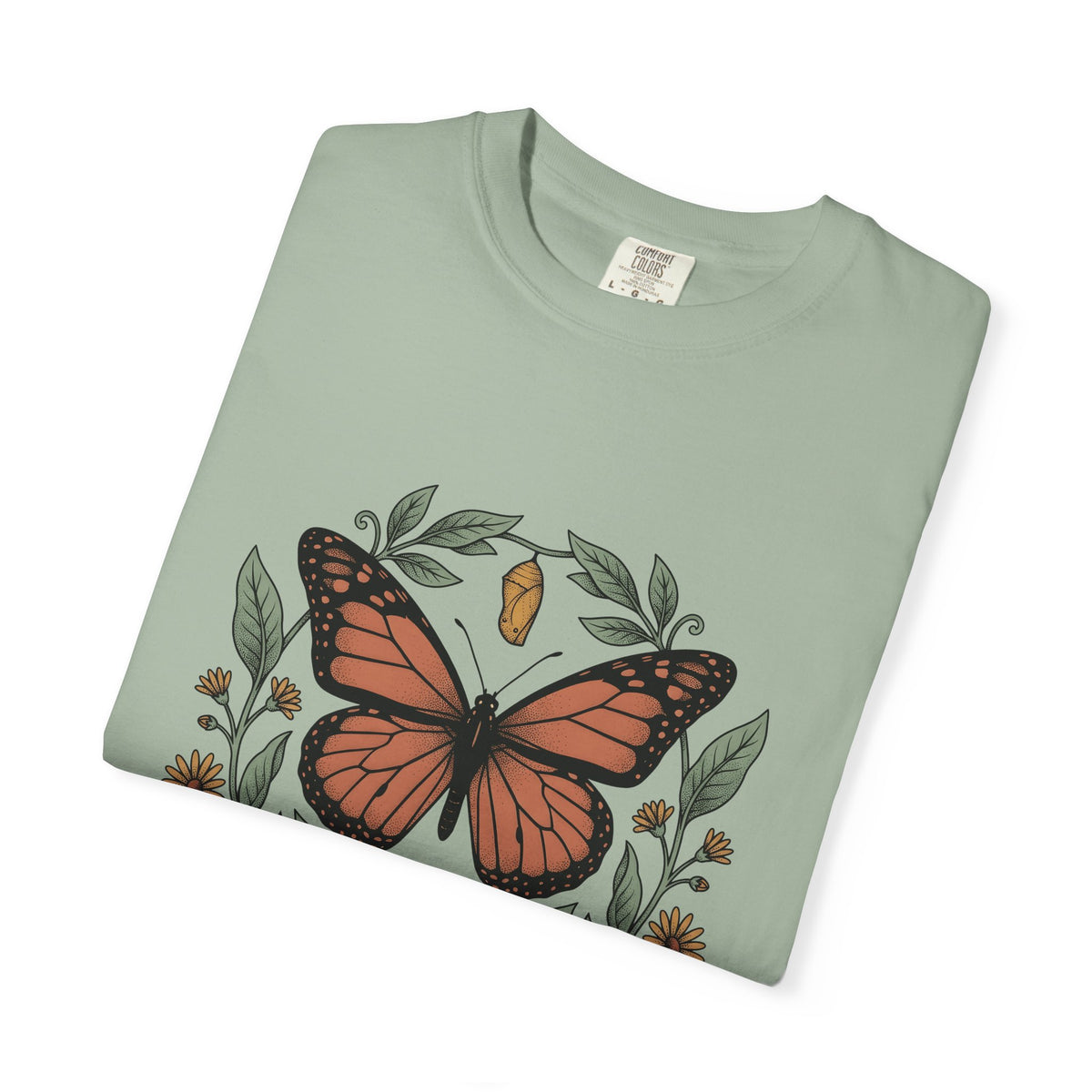 Monarch Moth Butterfly Outdoors Gift Floral Moth Butterfly Fan Botanical Nature Retro Meadow T-Shirt
