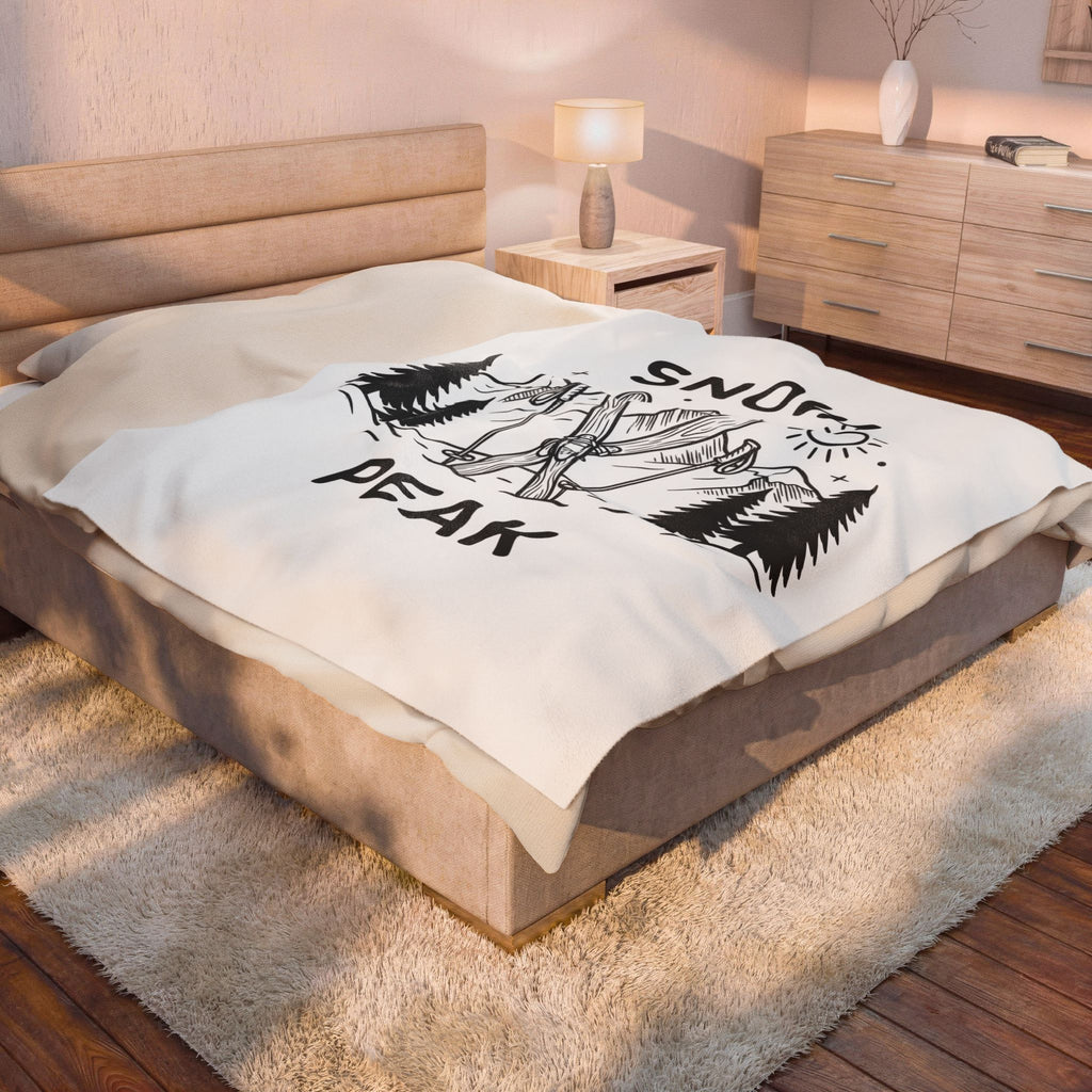 Ski Equipment Blanket Sports Outdoors Gift Women Line Art Blanket Ski Gear T