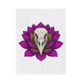 Bird Head Flower Blanket Boho Chic Emo Gift Women Line Art Blanket Floral Head Blanket Hippie Fan Minimalist Blanket Goth Graphic Classic Lotus
