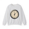 Analog Clock Sweatshirt Sports Encouragement Gift Women Aged Sweatshirt Timepiece Sweatshirt Athlete Fan Vintage Sweatshirt Motivational Graphic Clean Clock