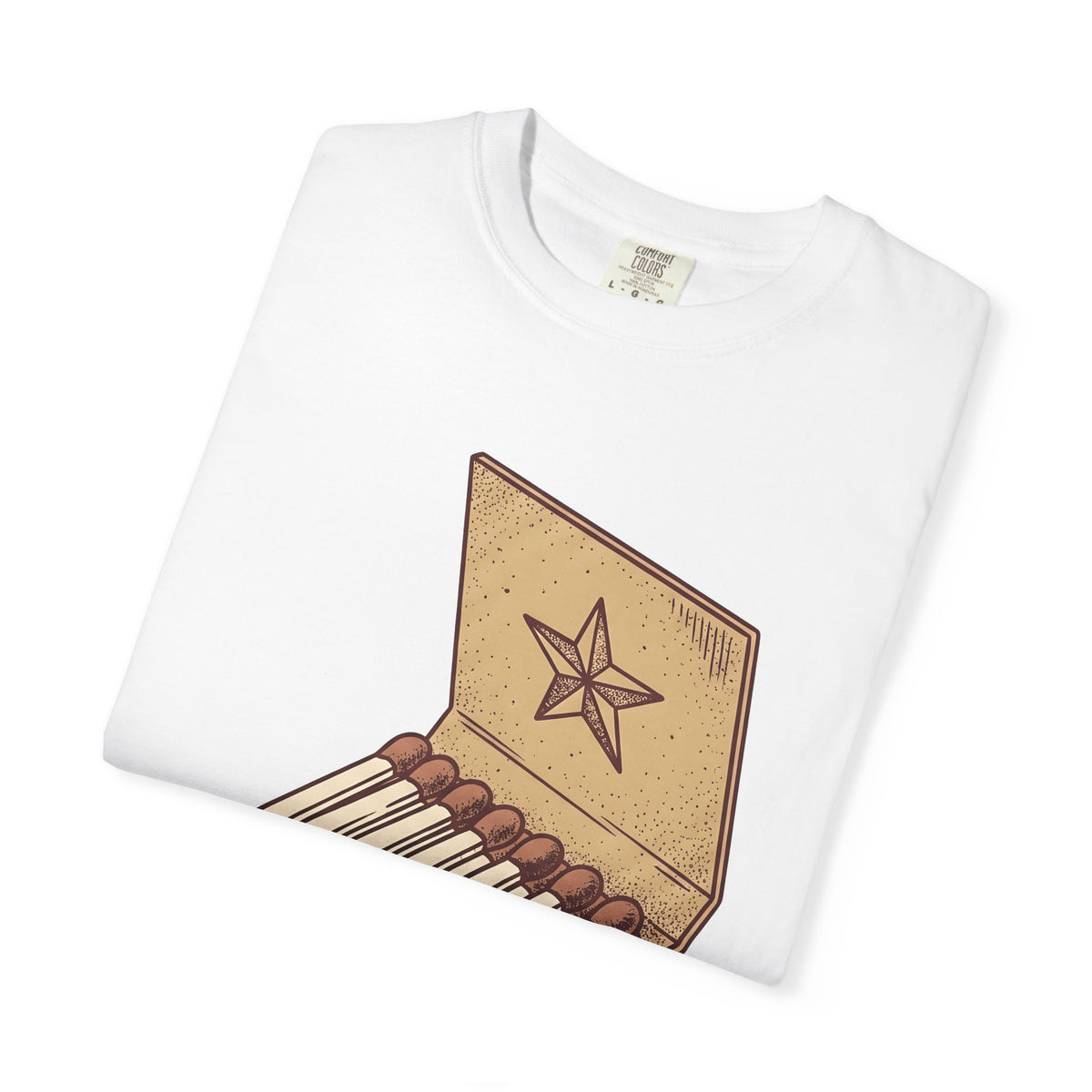 Matchbook Star T-Shirt Cowgirl Gypsy Gift Women Retro T-Shirt Matchcover T-Shirt Cowgirl Fan Vintage T-Shirt Bohemian Graphic Sketch Cowboy T-Shirt