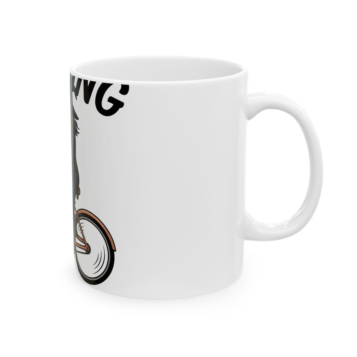 Witch Cycle Mug Halloween Prank Gift Women Doodle Mug Witchcraft Mug Horror Fan Witchy Mug Prank Graphic Classic Bat Silhouette