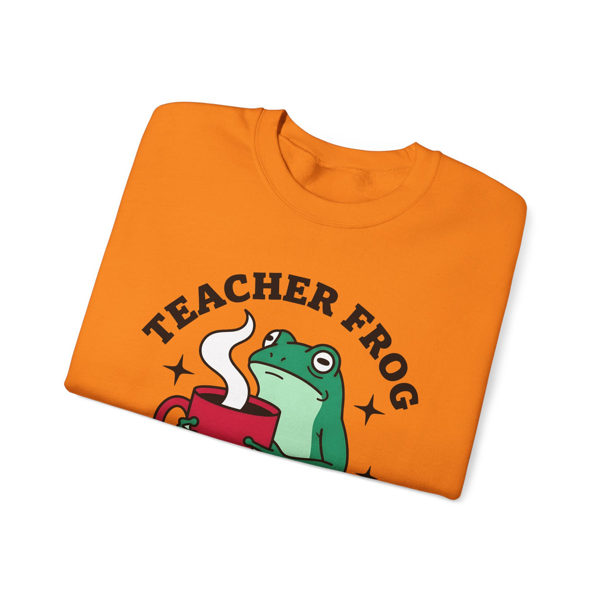 Frog Coffee Cup Sweatshirt Teachers Latte Gift Women Kawaii Sweatshirt Coffee Sweatshirt Sweatshirt Educator Enthusiast Coffee Sweatshirt Cappuccino Graphic Classic