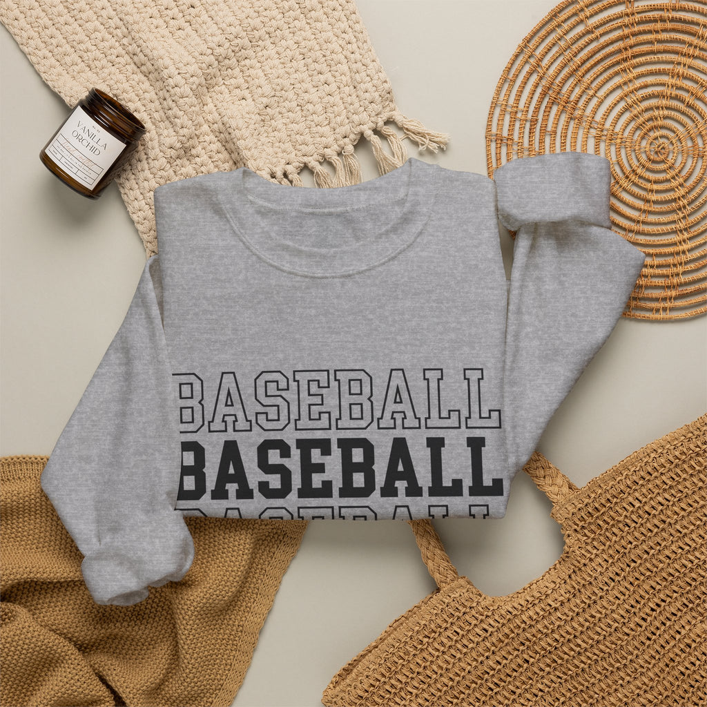 Baseball Ballplayer Sweatshirt Baseball Mom Recreation Gift Women Energetic Sweatshirt Baseball Player Sweatshirt Baseball Mom Fan Vibrant Sweatshirt Leisure