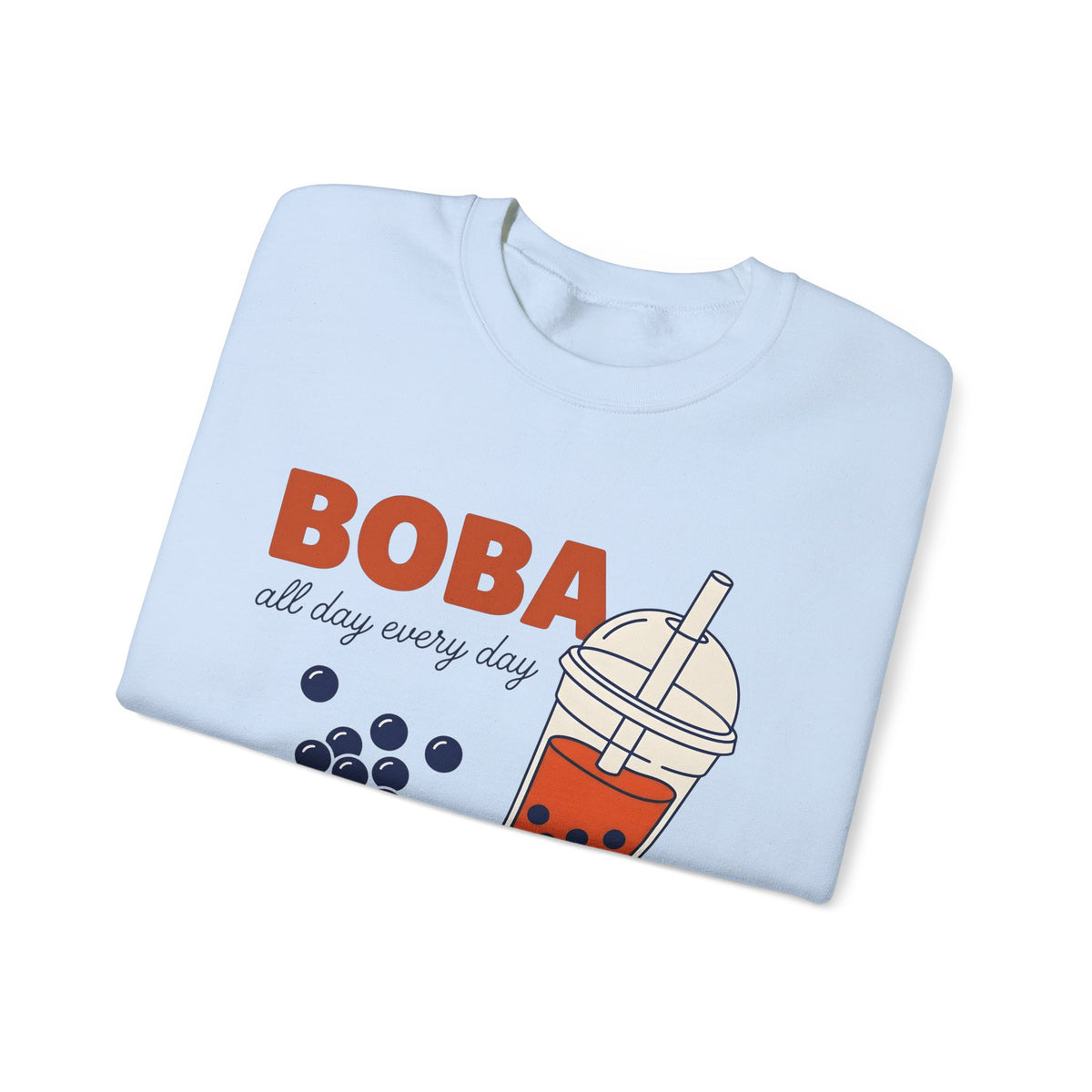 Tapioca Tea Sweatshirt Boba Dessert Gift Women Hand Drawn Sweatshirt Bubble Tea Sweatshirt Boba Fan Hand Drawn Sweatshirt Sweet Graphic Line Art Carp Sweatshirt