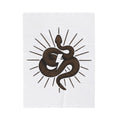 Snake Cowgirl Western Gift Boho Serpent Rodeo Fan Hippie Cowboy Vintage Lightning Bolt Blanket