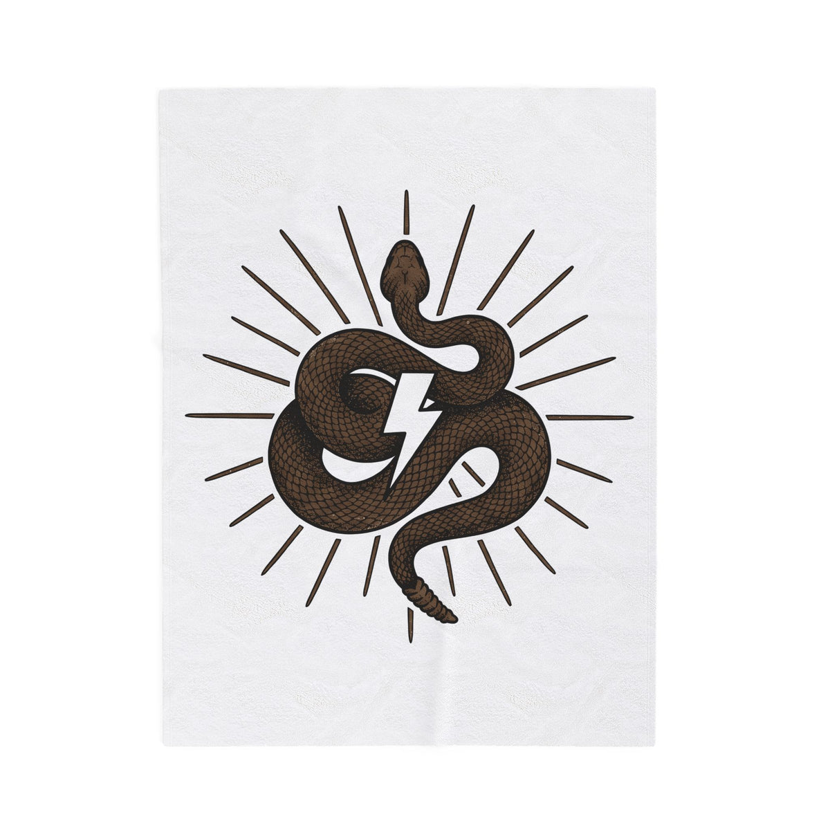 Snake Cowgirl Western Gift Boho Serpent Rodeo Fan Hippie Cowboy Vintage Lightning Bolt Blanket