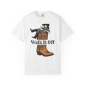 Cowgirl Boot Cowgirl Rodeo Gift Retro Boot Cowgirl Fan Western Rodeo Hand Drawn Hat T-Shirt