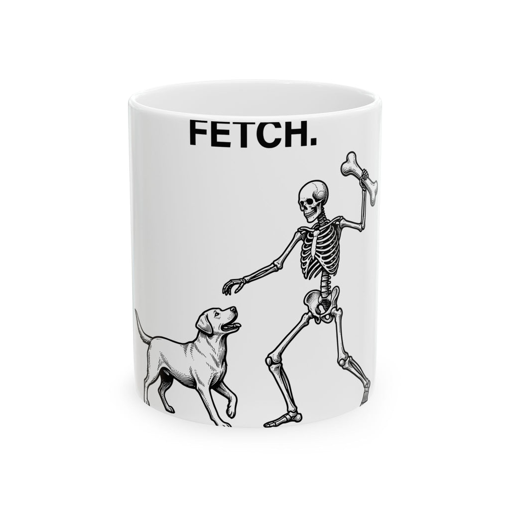 Canine Skeleton Mug Dog Fall Holiday Gift Women Old School Mug Dog Skeleton Mug Dog Fan Retro Mug Autumn Graphic Line Art Skeletal
