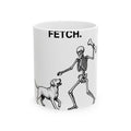 Canine Skeleton Mug Dog Fall Holiday Gift Women Old School Mug Dog Skeleton Mug Dog Fan Retro Mug Autumn Graphic Line Art Skeletal