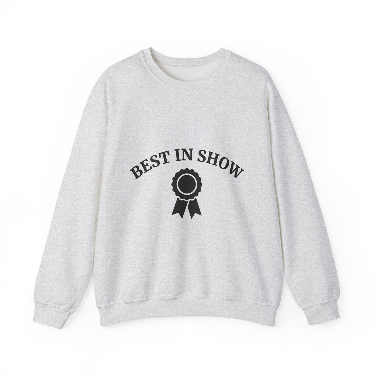 Award Ribbon Sweatshirt Dog Competition Gift Women Minimalist Sweatshirt Rosette Sweatshirt Dog Fan Simple Sweatshirt Championship Graphic Retro Badge Sweatshirt