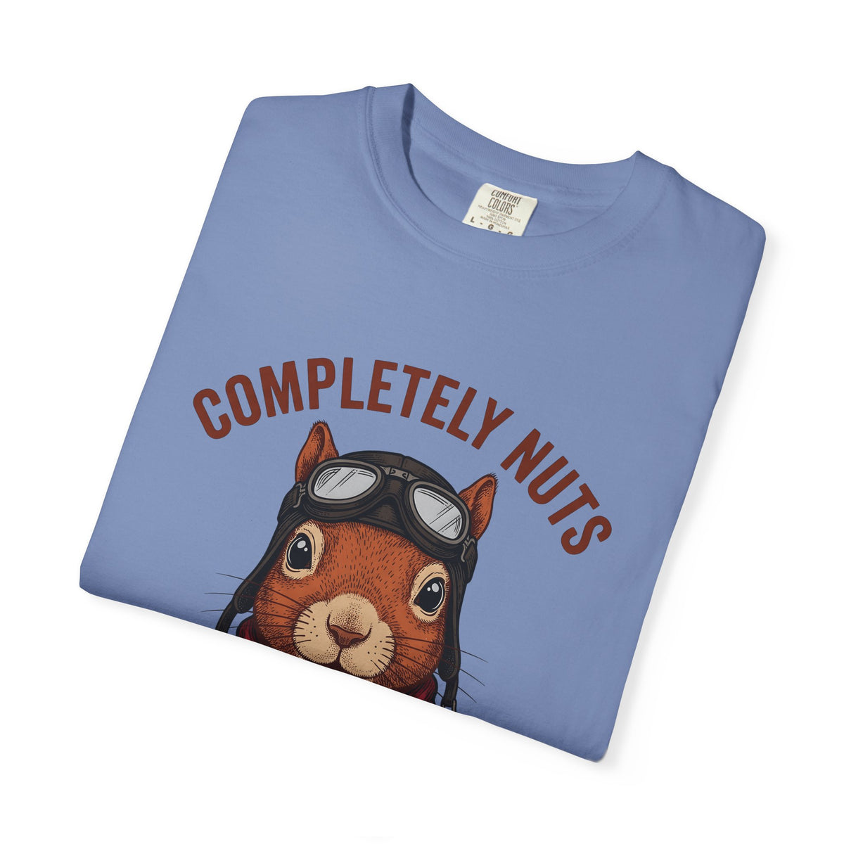 Squirrel Aviator T-Shirt Funny Wildlife Gift Women Comic T-Shirt Chipmunk T-Shirt Humor Fan Cartoon T-Shirt Animal Graphic Retro Pilot Goggles