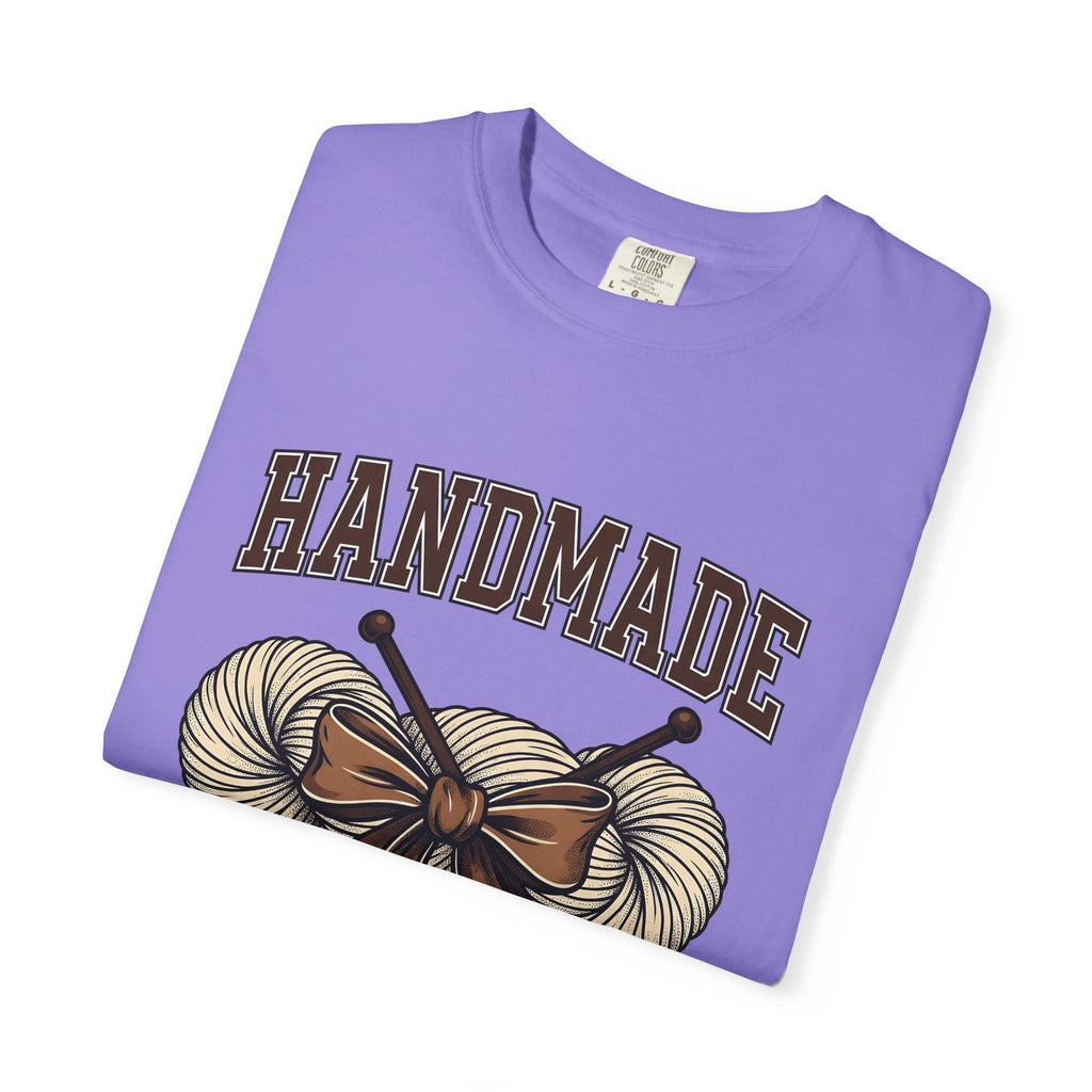 Wool Knitting Hooks T-Shirt Moms Hobby Gift Women Farmhouse T-Shirt Knitting Needles T-Shirt Motherhood Fan Rustic T-Shirt Crafting Graphic Old