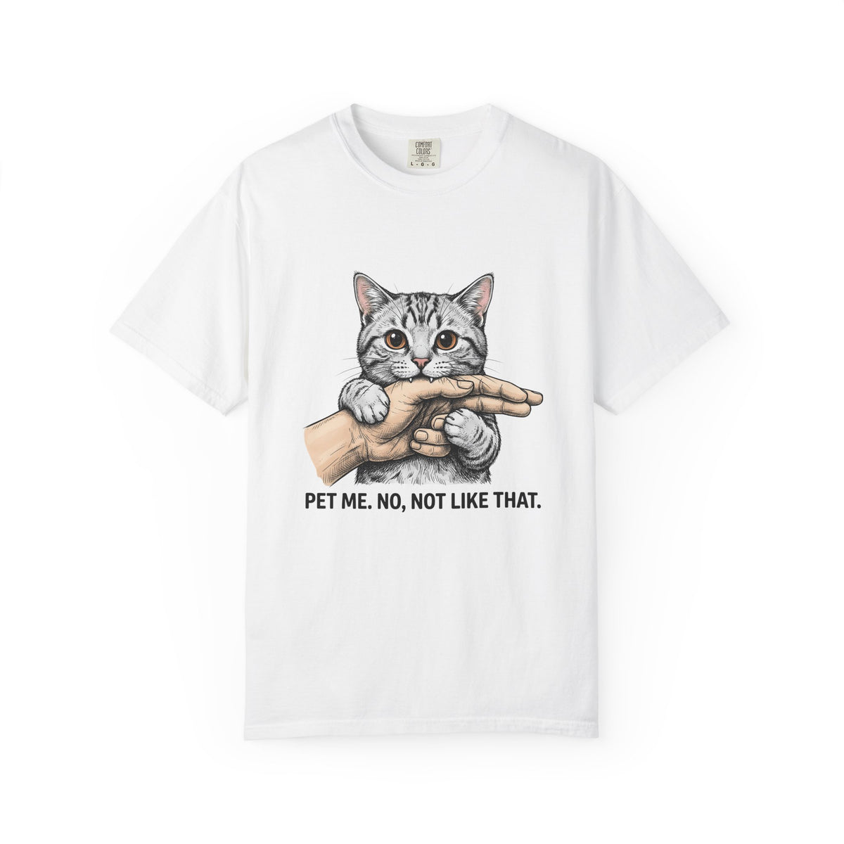 Tabby Cat Cat Humor Gift Hand Drawn Kitty T T-Shirt