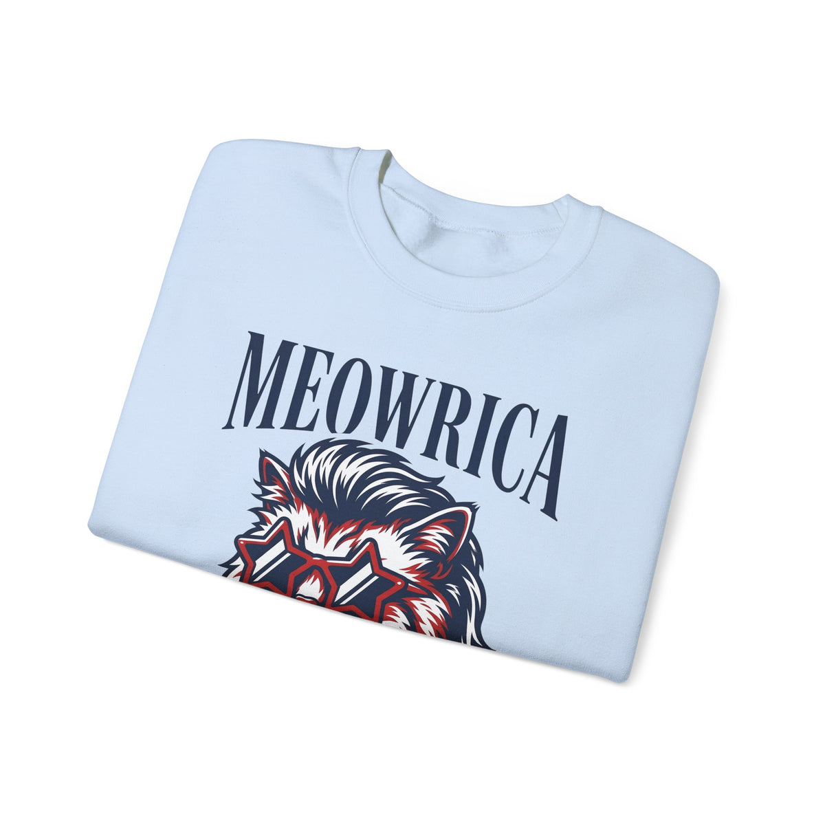 American Kitty Sweatshirt America Pet Gift Women Pop Art Sweatshirt Cat Sweatshirt Patriot Fan Fauvism Sweatshirt Animal Graphic Classic Star Shades Sweatshirt