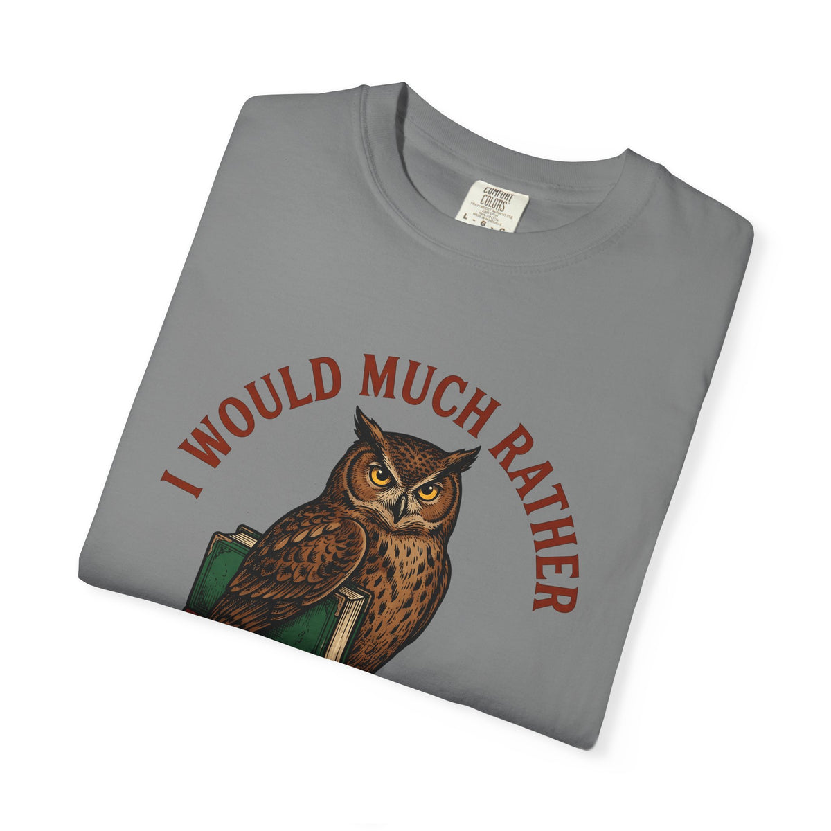 Owl Books T-Shirt Book Animal Gift Women Vintage T-Shirt Bookish T-Shirt Bibliophile Enthusiast Retro T-Shirt Wildlife Graphic Hand Drawn Animal