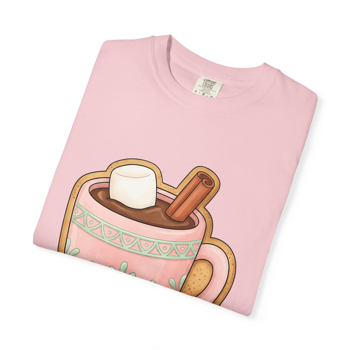 Cozy Hot Cocoa Christmas Comfort Gift Delightful Hot Chocolate Winter Fan Charming Cartoon T-Shirt