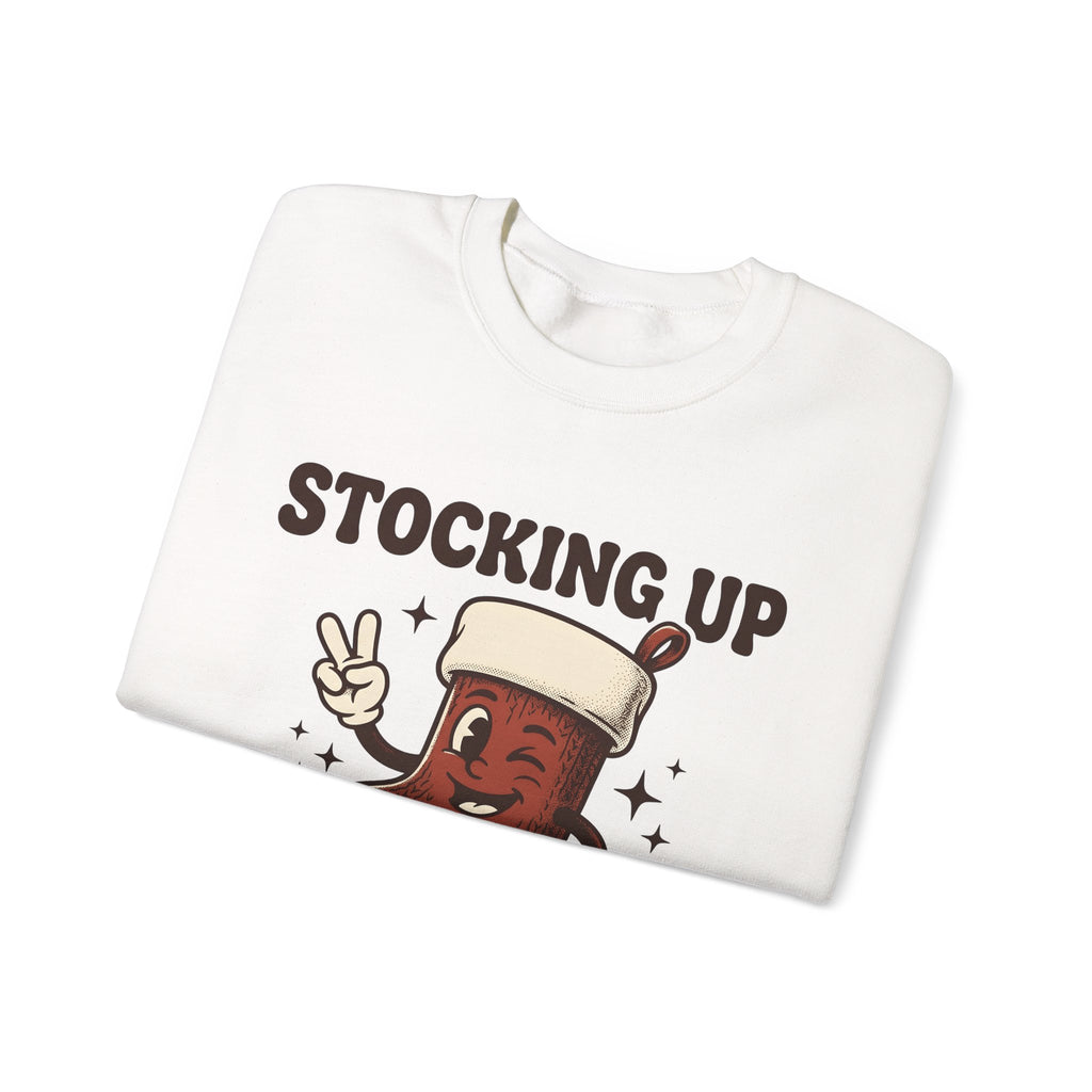 Christmas Stocking Character Christmas Humor Gift Vintage Stocking Holder Christmas Fan Retro Sweatshirt