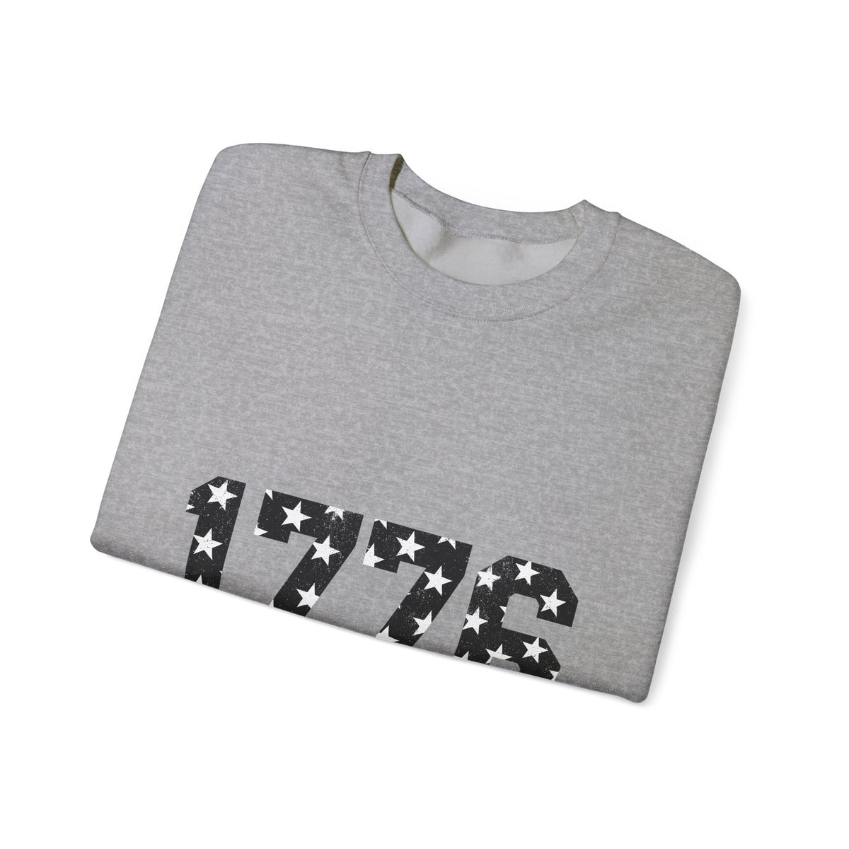 Star Pattern Digits 4Th Of July America Gift Grunge Number 4Th Of July Fan Sweatshirt