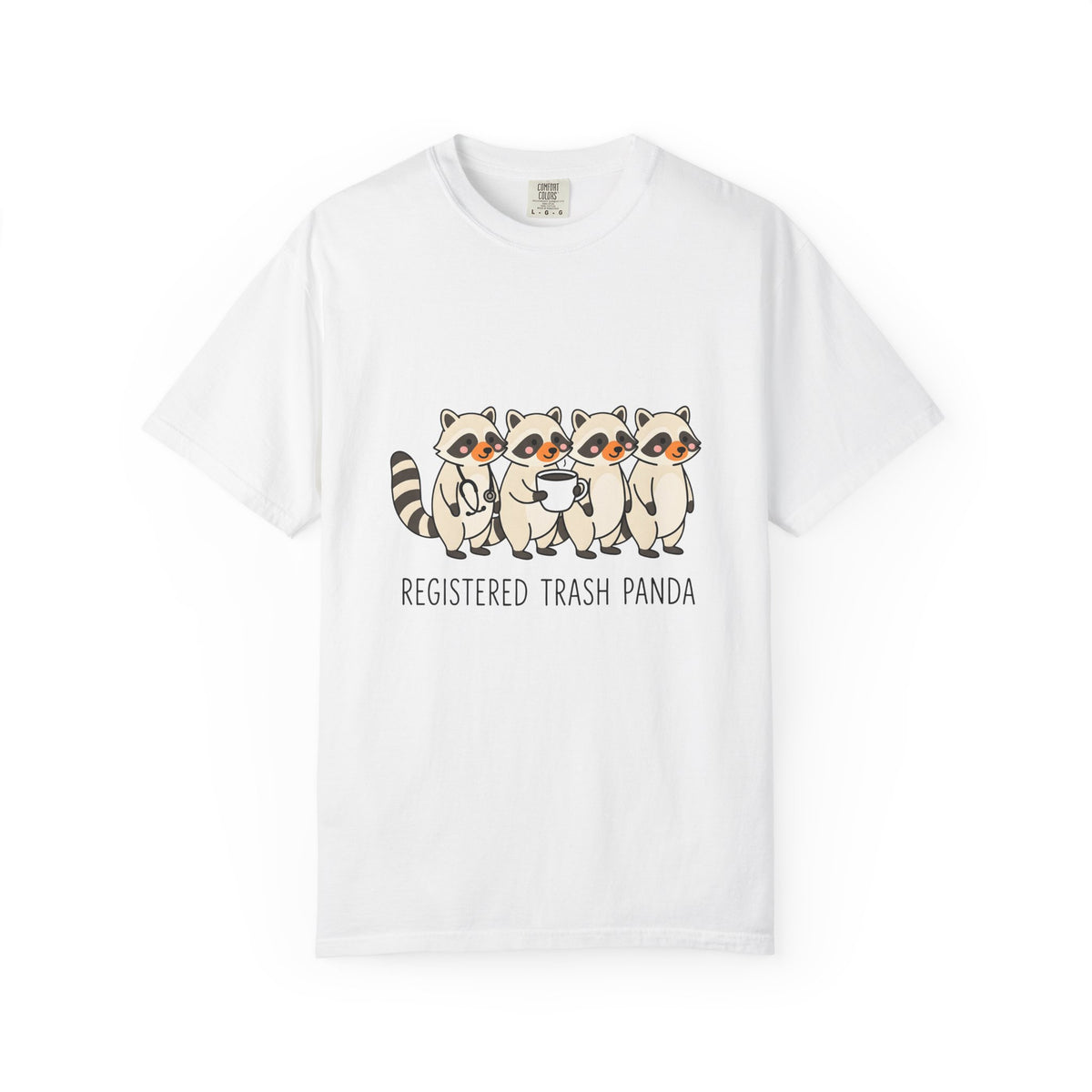Raccoon Family T-Shirt Nurses Creatures Gift Women Lovable T-Shirt Trash Panda T-Shirt Nurse Enthusiast Cute T-Shirt Wildlife Graphic Animated