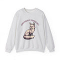 Fox Funny Animal Gift Hand Drawn Fox Humor Fan Illustrated Wildlife Vintage Arched Text Sweatshirt