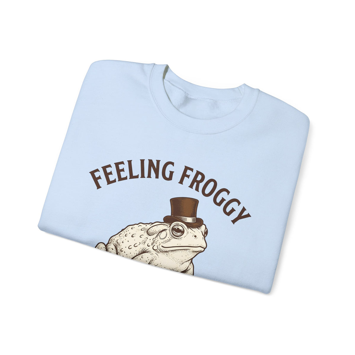 Toad Top Hat Sweatshirt Funny Animal Gift Women Vintage Sweatshirt Frog Sweatshirt Humor Fan Retro Sweatshirt Creature Graphic Hand Drawn Animal Humor Sweatshirt