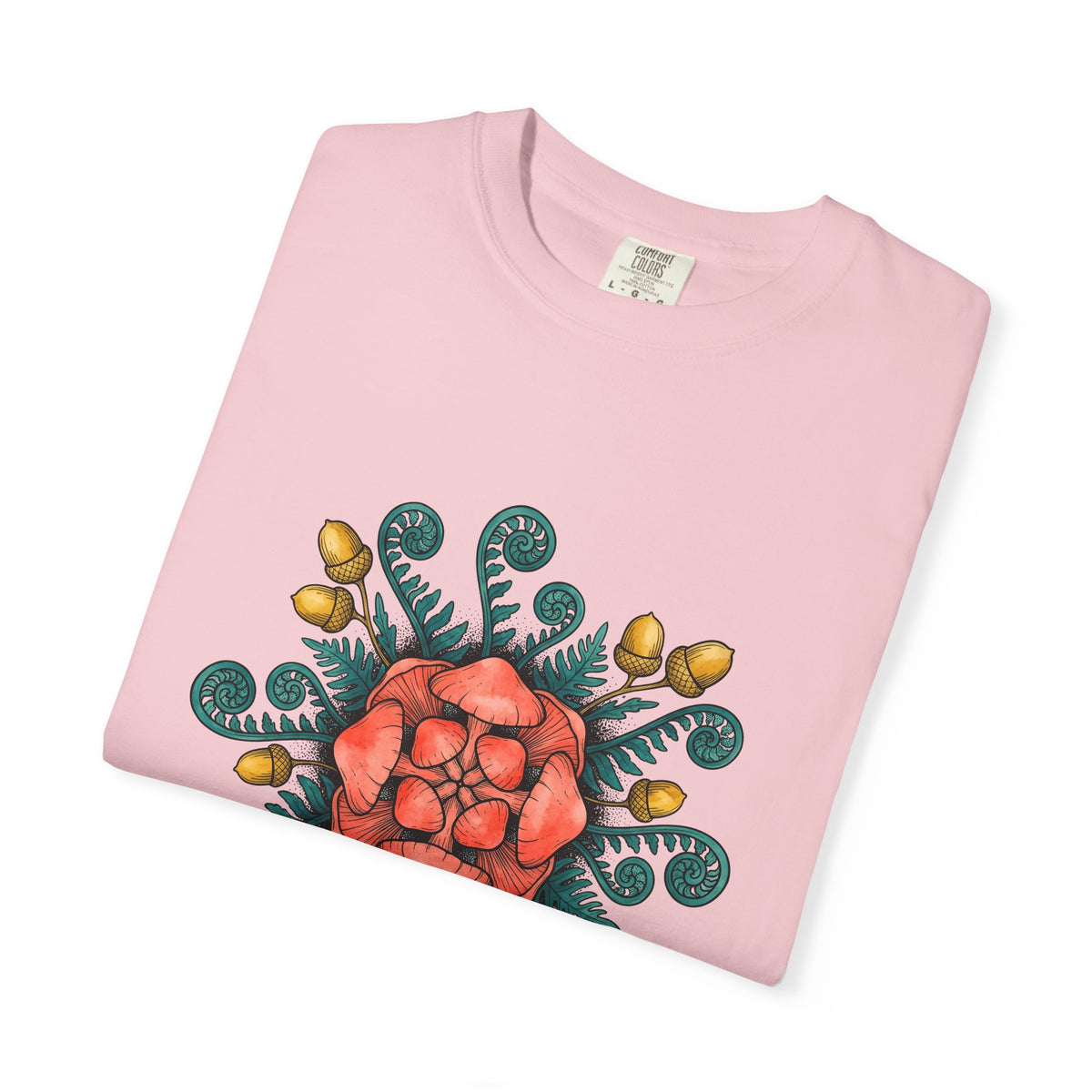Shroom Mandala T-Shirt Boho Chic Flora Gift Women Bohemian T-Shirt Mushroom T-Shirt Hippie Fan Tribal T-Shirt Botanical Graphic Line Art Seed Pods