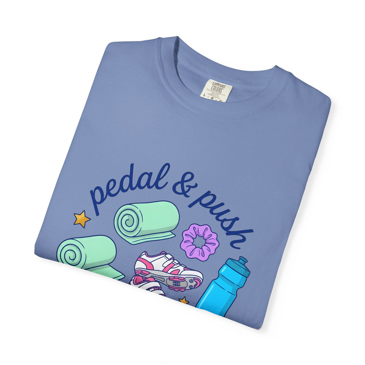 Bike Outfit T-Shirt Sports Exercise Gift Women Toon T-Shirt Cycling T-Shirt Athlete Enthusiast Cartoon T-Shirt Fitness Graphic Old School Gym Mat