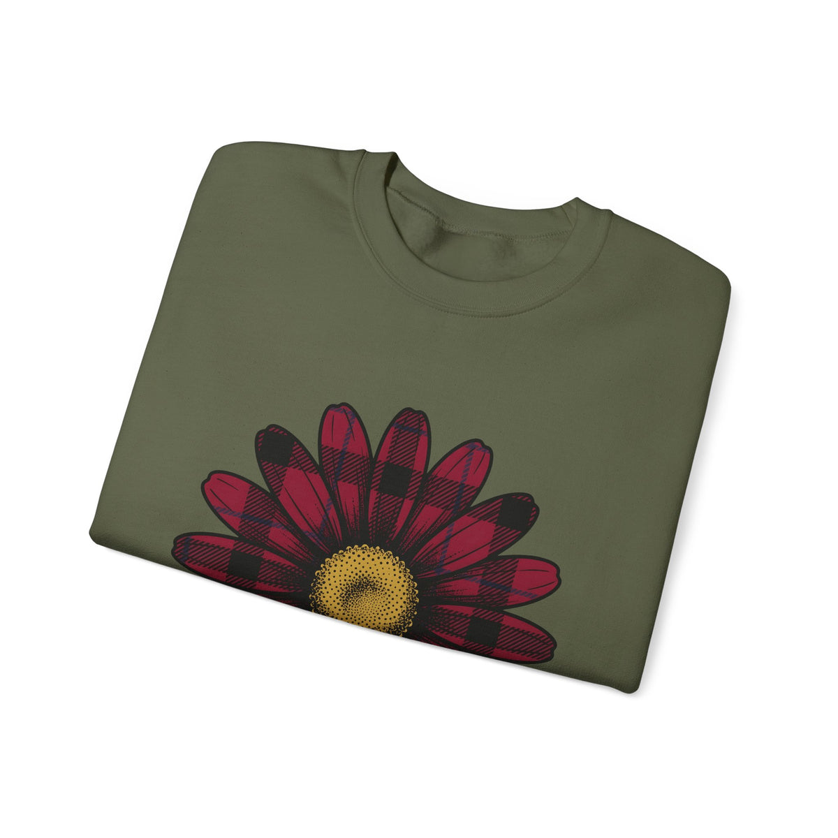 Gingham Flower Sweatshirt Moms Petals Gift Women Boho Sweatshirt Gingham Sweatshirt Motherhood Fan Bohemian Sweatshirt Floral Graphic Retro Flower Sweatshirt