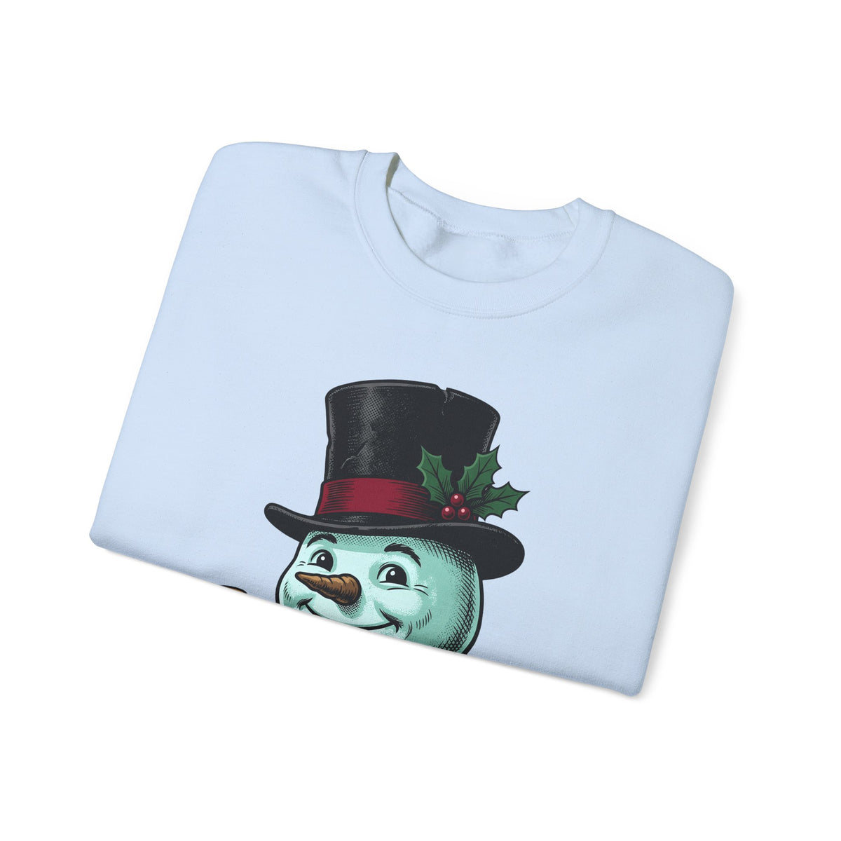 Snowman Christmas Event Gift Rustic Frosty Holiday Fan Country Party Nostalgic Tartan Scarf Sweatshirt