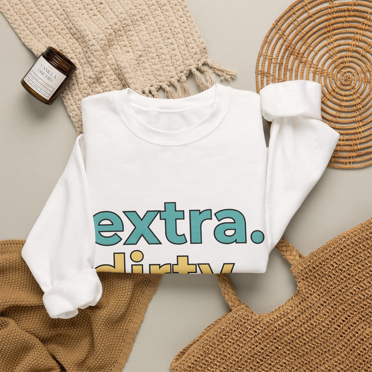 Loud Pastel Font Sweatshirt Coffee Culinary Gift Women Quirky Sweatshirt Bold Typography Sweatshirt Coffee Fan Java Enthusiast Retro Sweatshirt Food Graphic