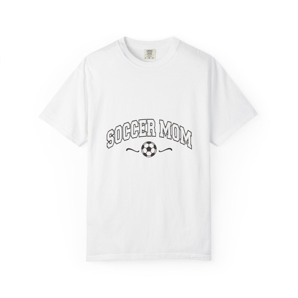 Soccer Ball T-Shirt Moms Athletics Gift Women Varsity T-Shirt Football T-Shirt Mom Enthusiast Vintage T-Shirt Sports Graphic Retro Swirl T-Shirt