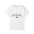 Soccer Ball T-Shirt Moms Athletics Gift Women Varsity T-Shirt Football T-Shirt Mom Enthusiast Vintage T-Shirt Sports Graphic Retro Swirl T-Shirt