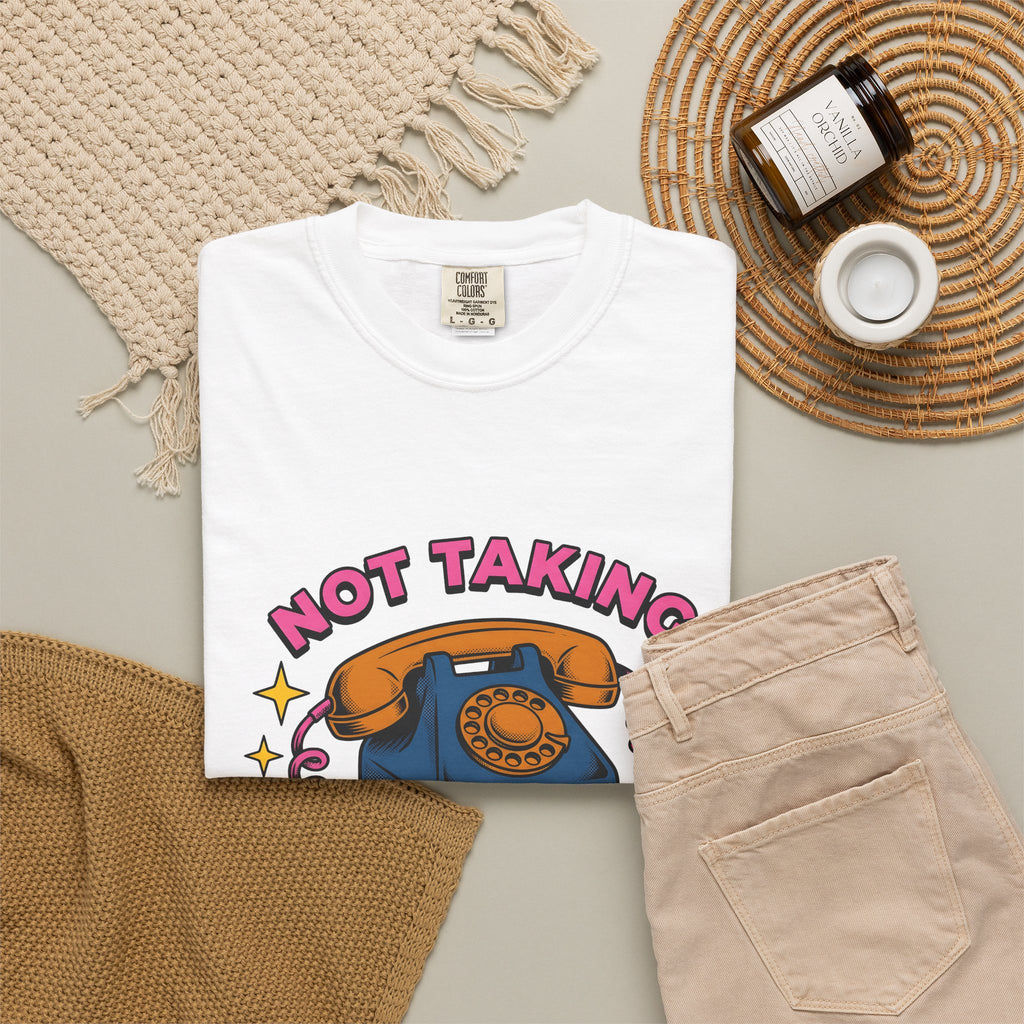 Vintage Rotary Phone Funny Jokes Gift Cartoon Old Phone Comedy Fan Humor Joke Classic T-Shirt