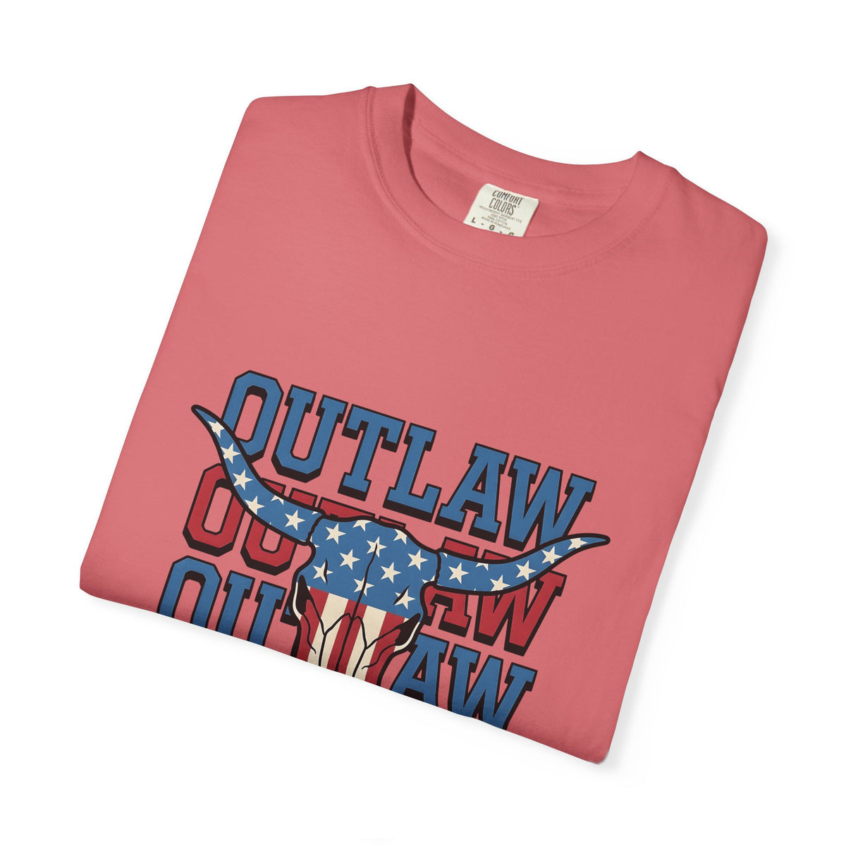 Steer Skull T-Shirt America Ranch Gift Women Freedom T-Shirt Cow Skull T-Shirt American Enthusiast Western Graphic Heritage Star Patterns T-Shirt
